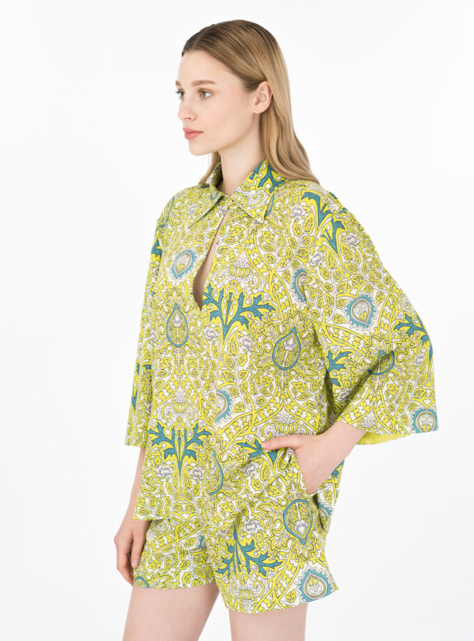 Yellow Print Blouse / Κίτρινη Εμπριμέ Μπλούζα - Elizabeth LaGre