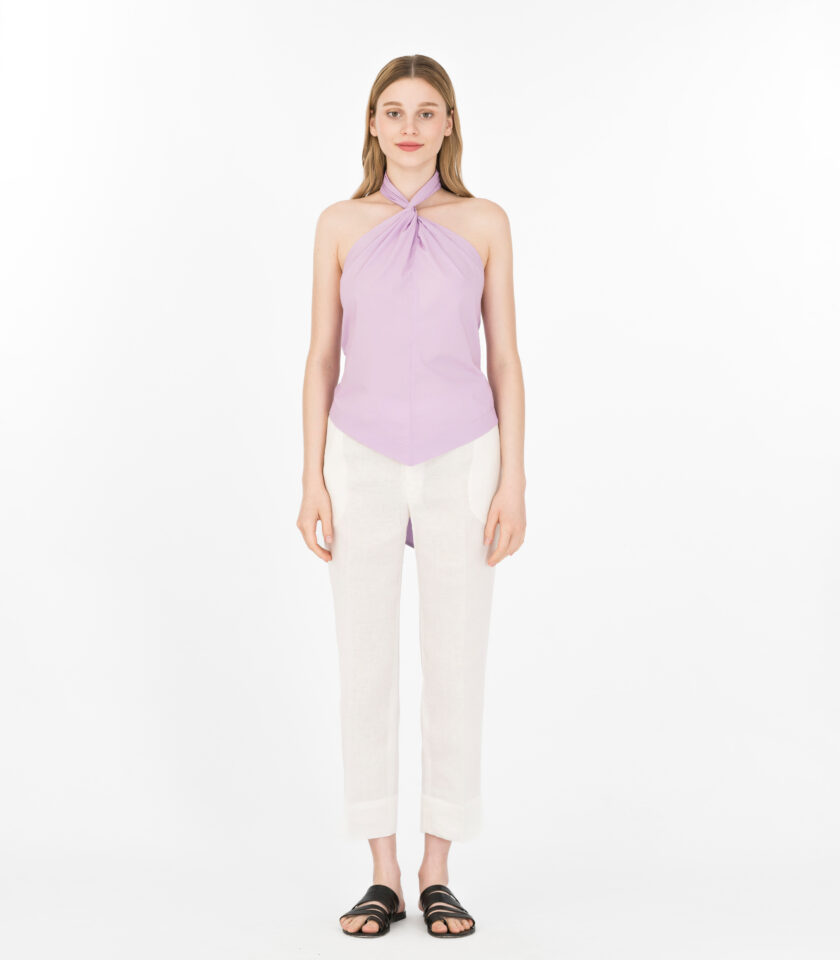 Linen Capri Trousers / Λινό Κάπρι Παντελόνι - Elizabeth LaGre