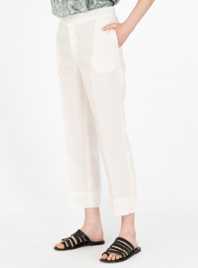 Linen Capri Trousers / Λινό Κάπρι Παντελόνι - Elizabeth LaGre