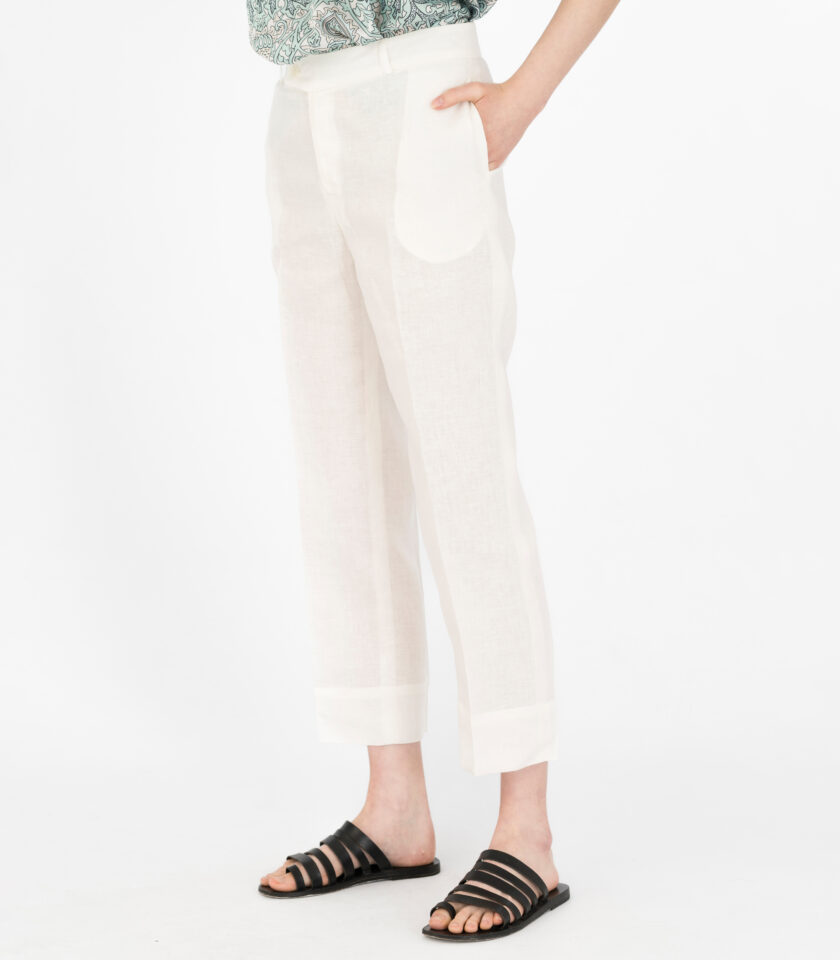 Linen Capri Trousers / Λινό Κάπρι Παντελόνι - Elizabeth LaGre