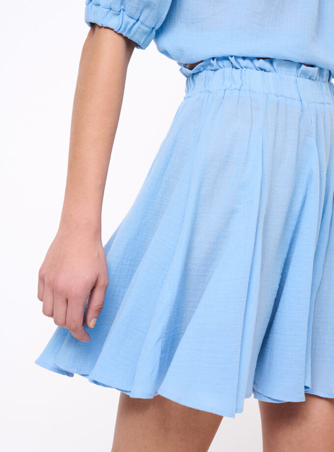 Sky Blue Mini Skirt / Γαλάζια Μίνι Φούστα - Elizabeth LaGre