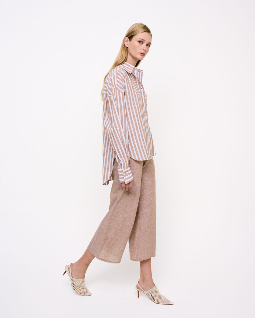 Puro Flared Cropped Trousers / Puro Κάπρι Παντελόνι - Elizabeth LaGre