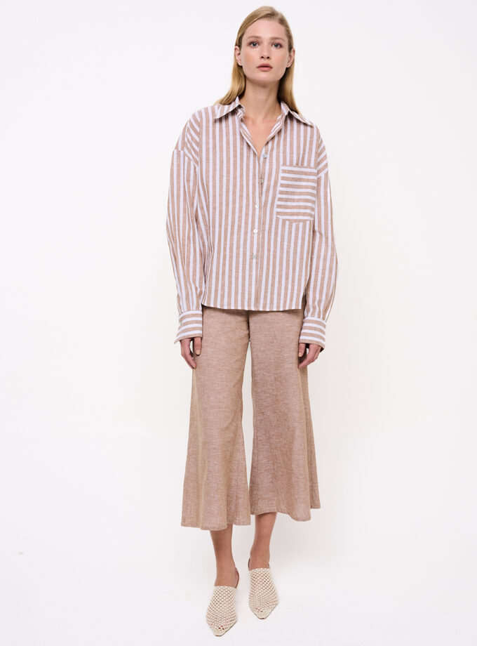 Puro Flared Cropped Trousers / Puro Κάπρι Παντελόνι - Elizabeth LaGre