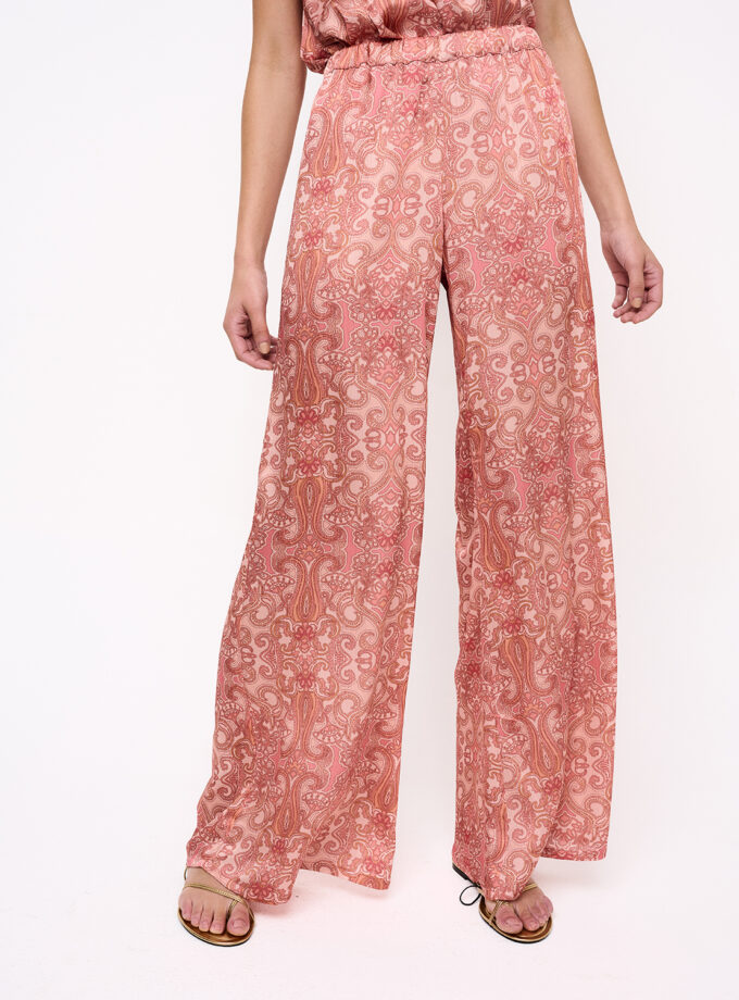 Horizon Print Loose Cut Trousers / Horizon Εμπριμέ Φαρδιά Παντελόνα - Elizabeth LaGre