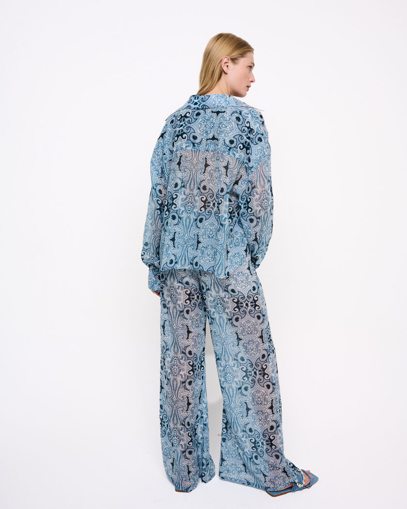 Pacifico Print Oversize Shirt / Pacifico Εμπριμέ Oversize Πουκάμισο - Elizabeth LaGre