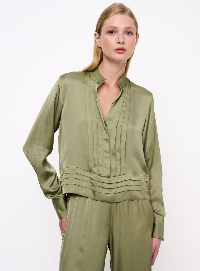 Olive Blouse / Λαδί Μπλούζα - Elizabeth LaGre