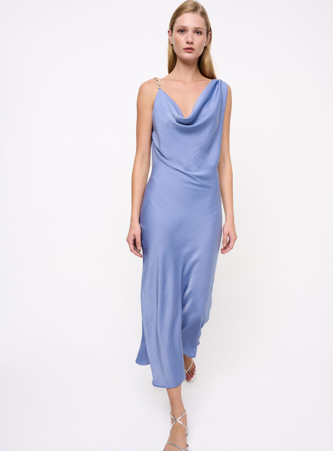 Sky Blue Midi Dress / Γαλάζιο Μίντι Φόρεμα - Elizabeth LaGre