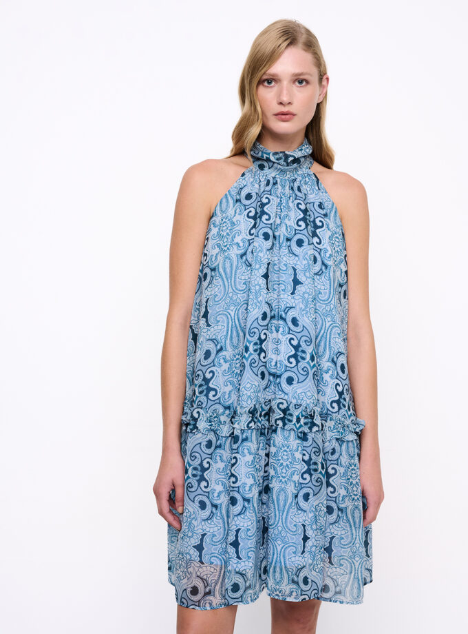 Pacifico Print Sleeveless Dress / Pacifico Εμπριμέ Αμάνικο Φόρεμα - Elizabeth LaGre