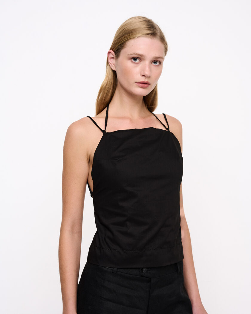 Black Backless Top / Μαύρο Εξώπλατο Τοπ - Elizabeth LaGre